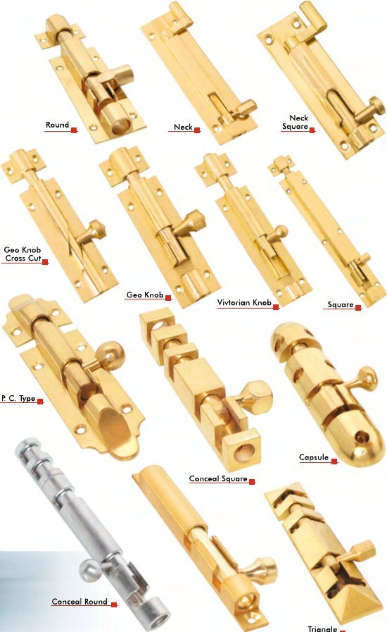 Brass Tower Bolts — Everest Metal Industries