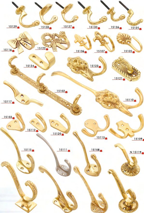 Solid Brass Hooks I — Everest Metal Industries