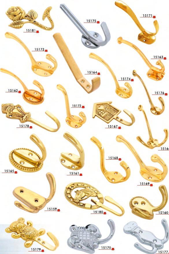 Solid Brass Hooks II — Everest Metal Industries
