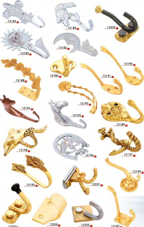 Solid Brass Hooks III — Everest Metal Industries
