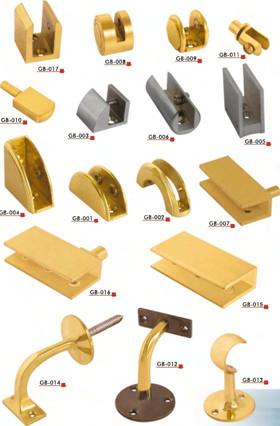 Brass Glass Brackets — Everest Metal Industries